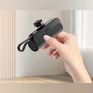 (Iphone Negro) bateria cargador portatil 5000mah