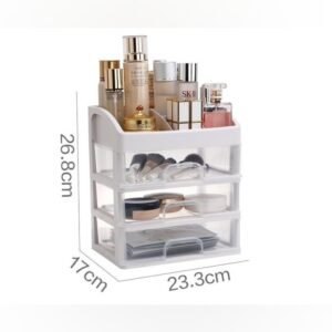 Caja Organizador De Cosmeticos Tres Cajones