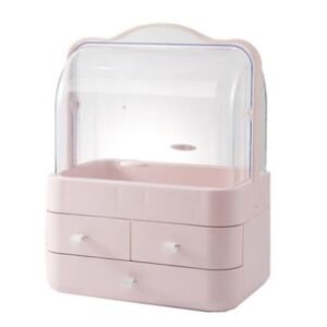 (Rosado) Organizador De Maquillaje