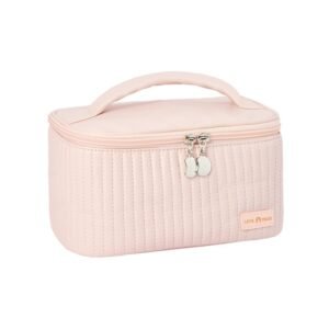 (Rosado) Bolso Cosmetiquero Organizador Maquillaje Para Viaje