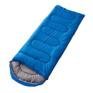 (Azul) Saco De Dormir Camping Gorro Playa Caba?a Algod??n 1.8kg