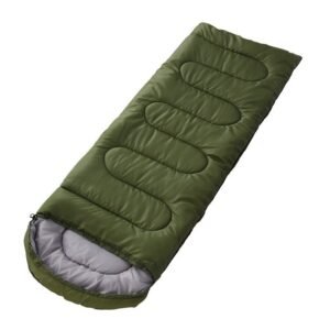 (Verde) Saco De Dormir Camping Gorro Playa Caba?a Algod??n 1.8kg