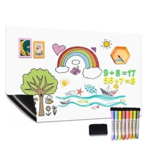 (Blanco)Papel De Magnetica Para Pared Autoadhesivo 60cm*90cm