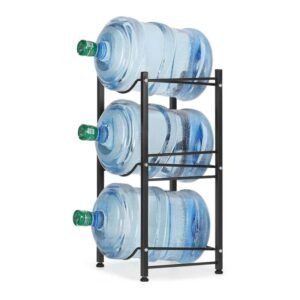 Estante Organizador Rack 3 Botellones Bidones Agua 20L Negro