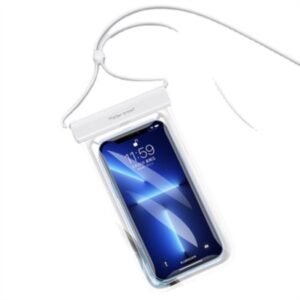 (Blanco) Funda Impermeable Para Telefono Movil