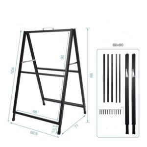 Cartelera Letrero metalica Ambos Lado 3#