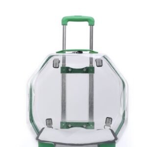 (Verde) Maleta Transporte De Mascotas Con Ruedas