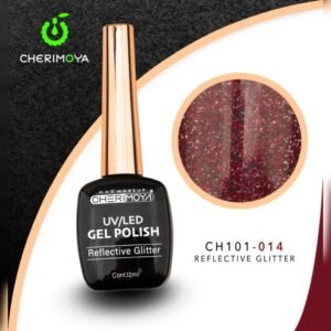 (Rojo) CHERIMOYA Esmaltes Efecto Ojo De Gato-Reflectantes