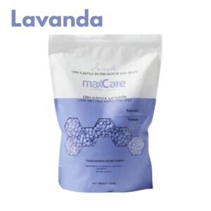 (Lavanda)MAXCARE Cera Elastica Depilatoria 1kg