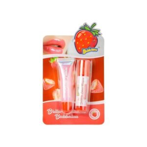 Bubbaluu Set de Brillo y Balsamo Labial - FRUTILLA