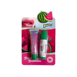 Bubbaluu Set de Brillo y Balsamo Labial - SANDIA