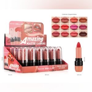 MAXBELLE Labial Matte Resistente Al Agua