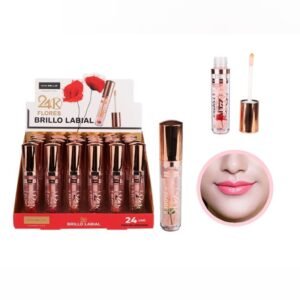 MAXBELLE Brillo Labial 24K Flores