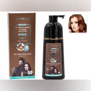(Cafe) MAXBELLE Shampoo Colorante Colageno y Argan