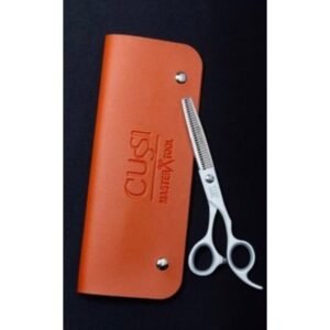Cussi Tijera Escupidora Profesional 6.0 Estilista, Barber Blanco Con plata ML05B-630