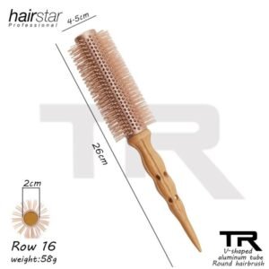 Cepillo Redonda Enrollable Con Mango De Madera 16# TR625